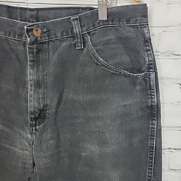 Vintage Rustler Western Jeans Mens 38X29 Black 100% Cotton - Picture 5 of 13